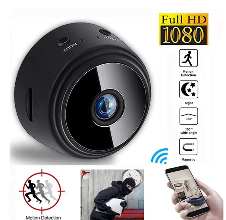 Mini Camara Wifi Espia Redonda Hd 1080p