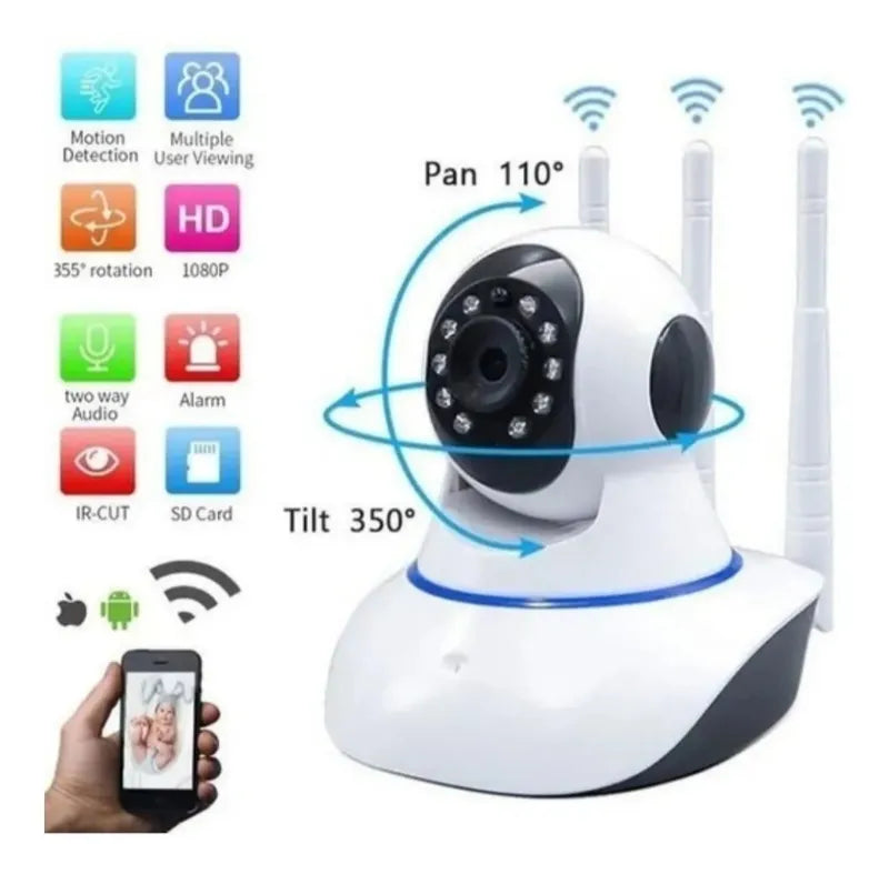 Cámara WiFi robótica con visión nocturna