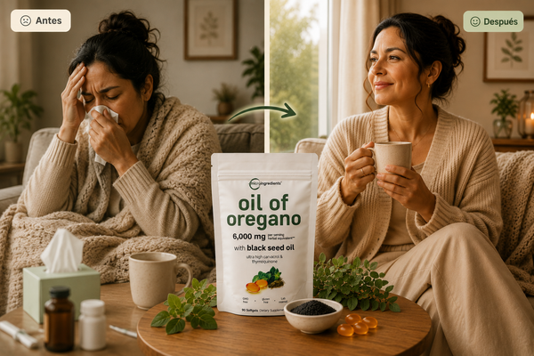 Aceite de Orégano con Aceite de Semilla Negra 6.000 mg – 90 softgels