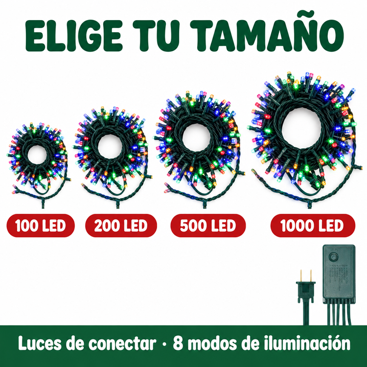 Luces Navidenas Clasicas 1000 Led