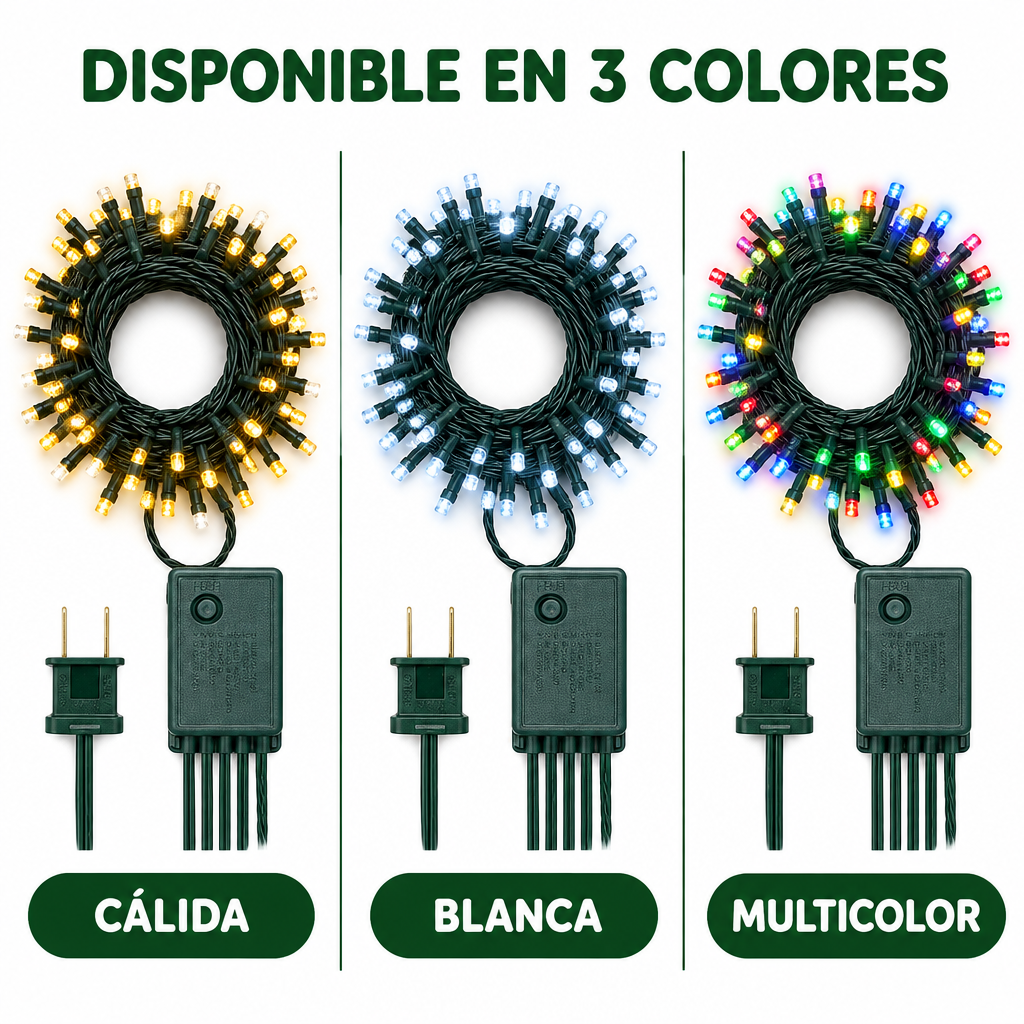 Luces Navidenas Clasicas 1000 Led